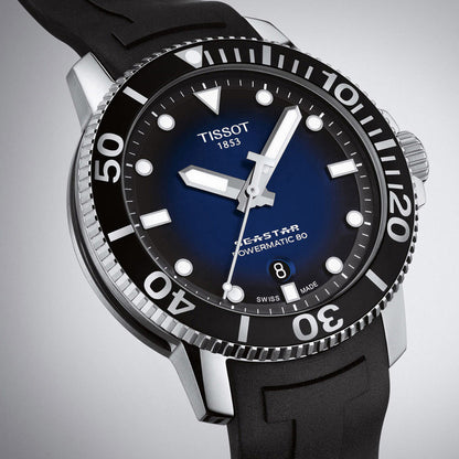 Seastar 1000 43MM Powermatic Blue Rubber