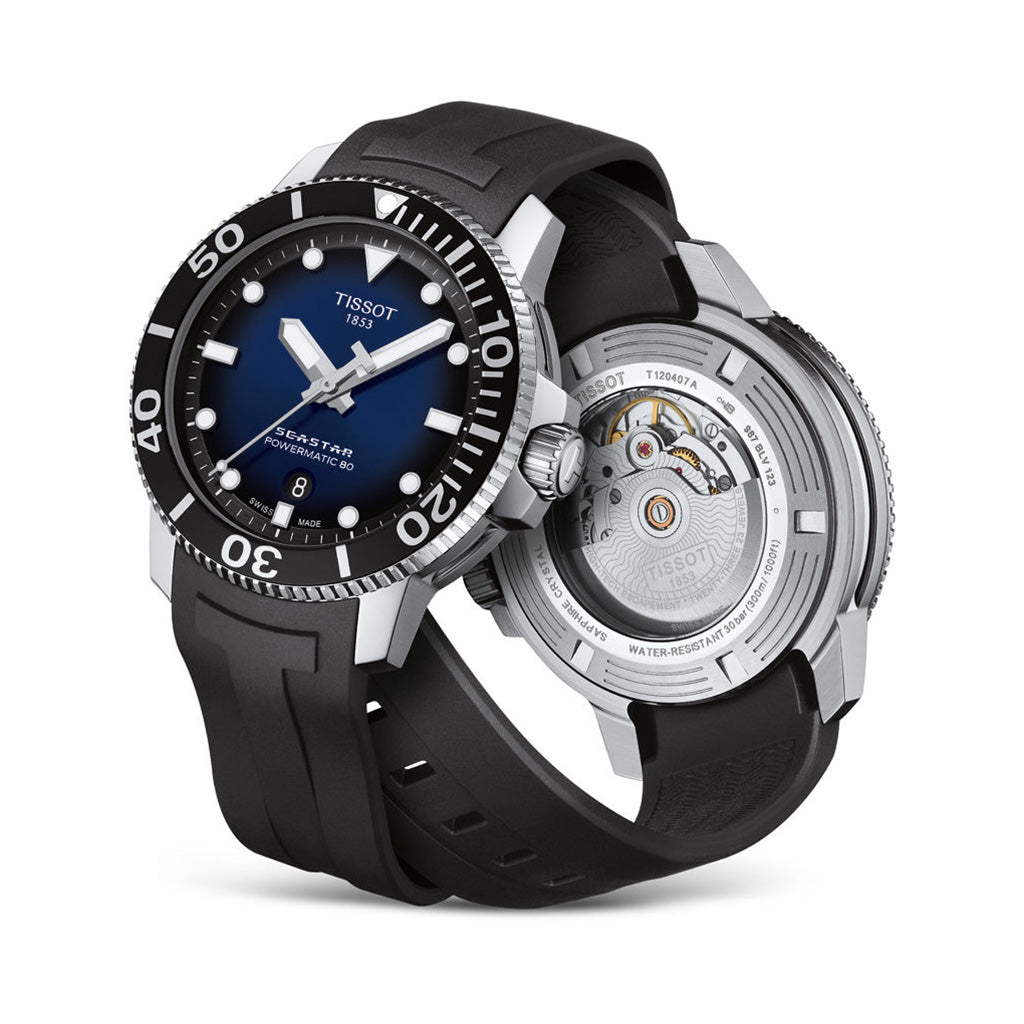 Seastar 1000 43MM Powermatic Blue Rubber