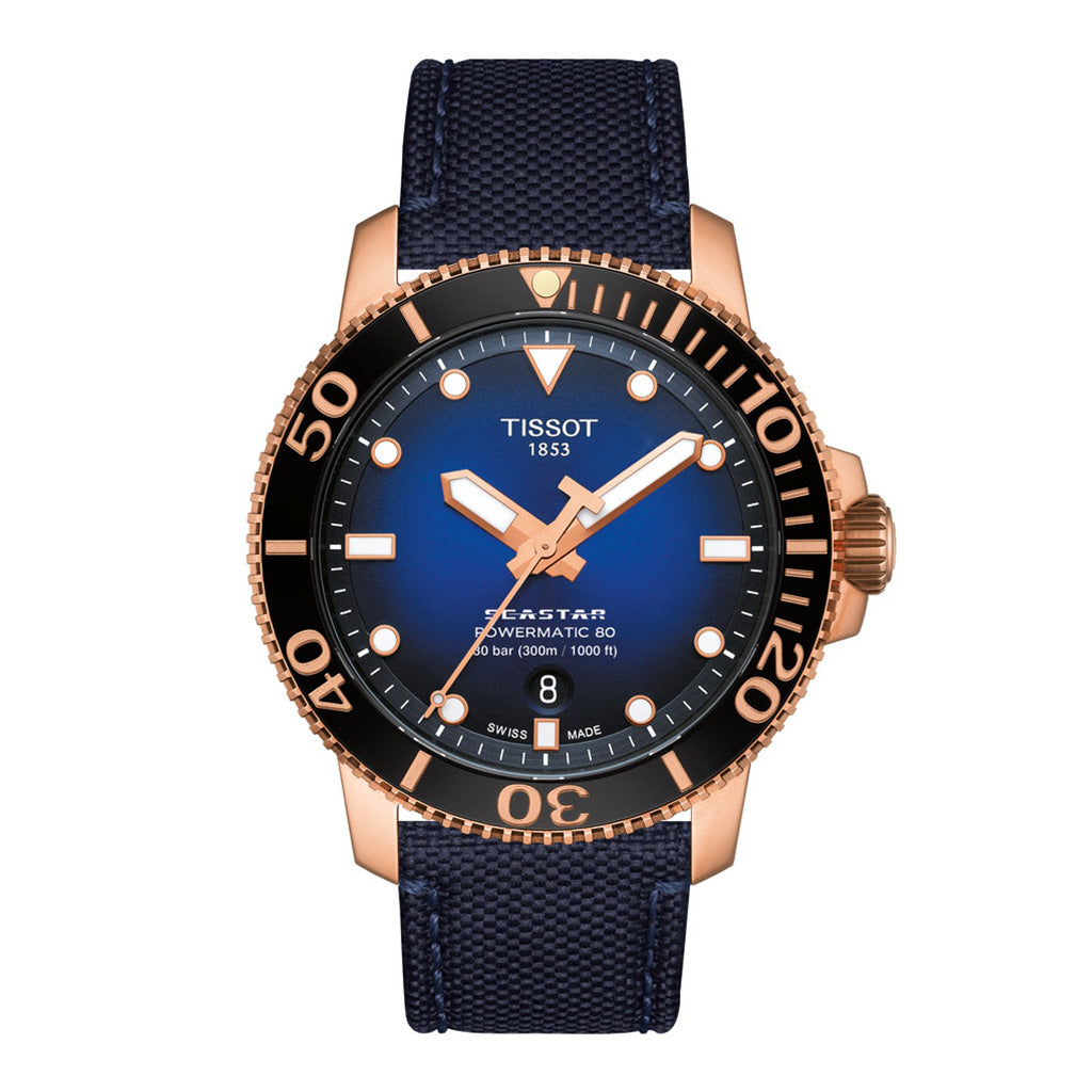 Seastar 1000 43MM Powermatic Blue Roségold