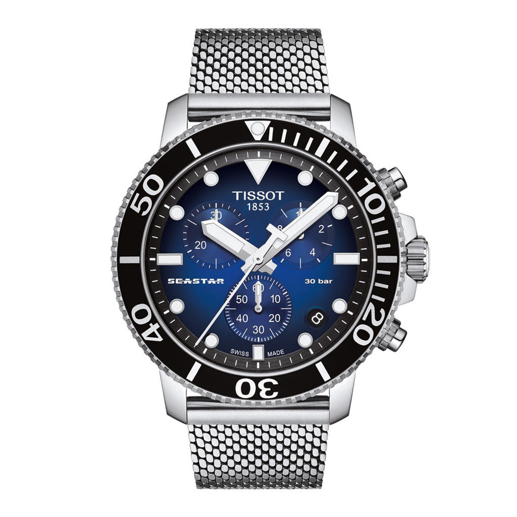 Seastar 1000 45MM Chrono Blue Milanaise