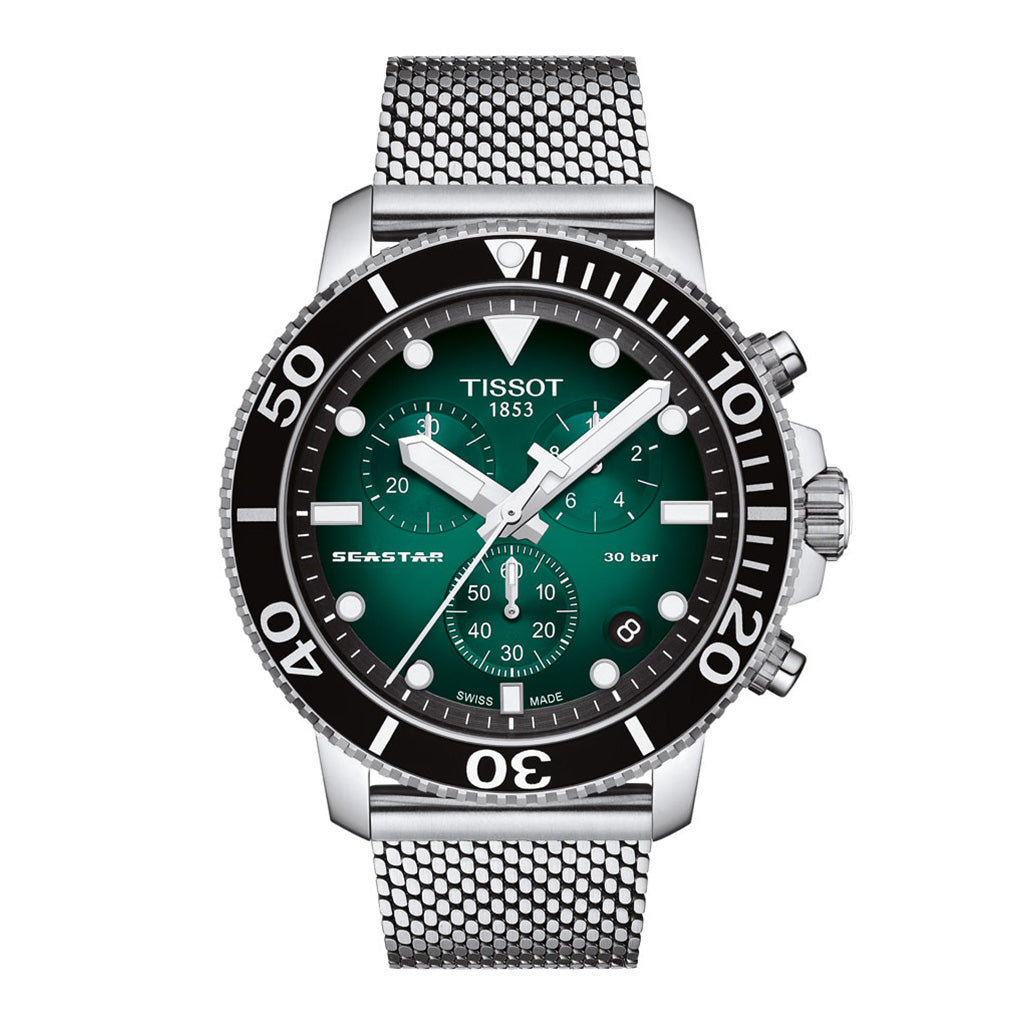 Seastar 1000 45MM Chrono Green Milanaise
