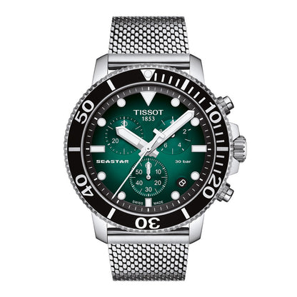 Seastar 1000 45MM Chrono Green Milanaise