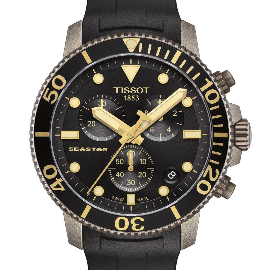 Tissot Seastar 1000 Chrono Black Rubber T120.417.37.051.01