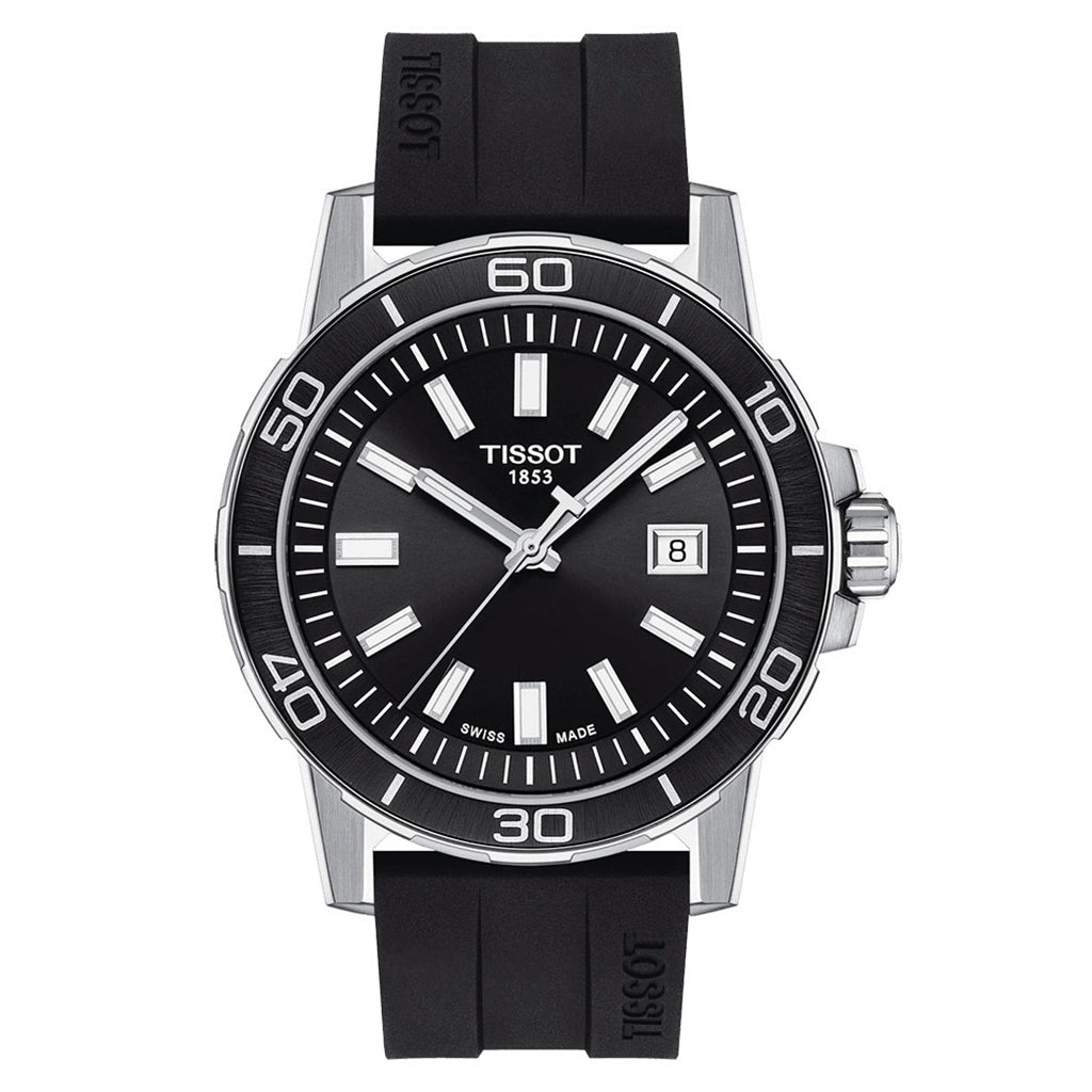 Supersport Gent 44MM Black Rubber