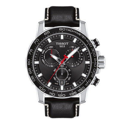 Supersport Chrono 45MM Black Leather Black