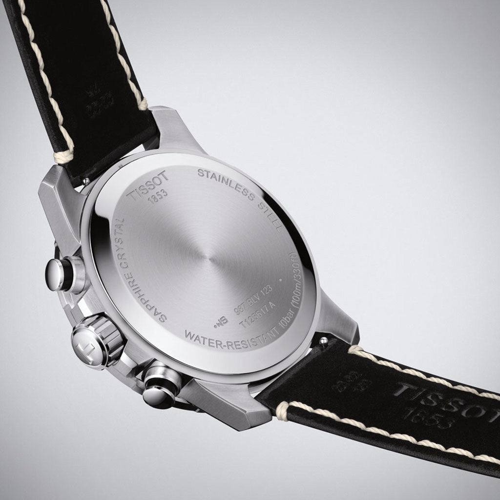 Supersport Chrono 45MM Black Leather Black