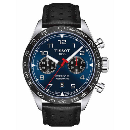 PRS 516 45MM Automatic Chrono Blue Leather Black