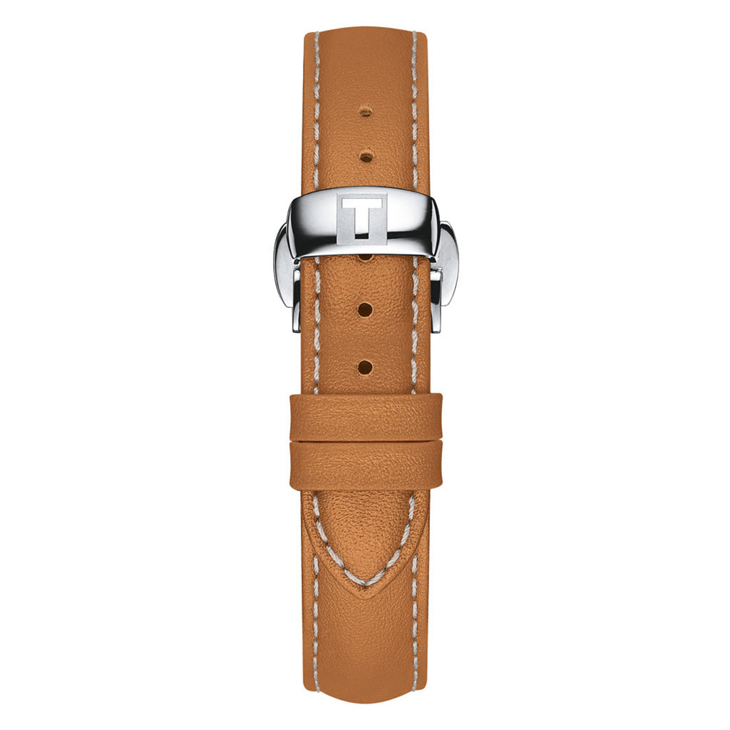 T-My Lady 29MM Anthracite Metal And Leather Brown