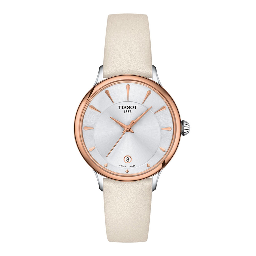 Odaci-T 33MM Bicolor Leather Cream & Blue