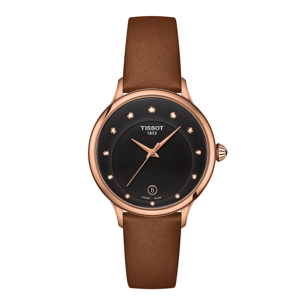 Odaci-T 33MM Diamonds Black-Roséold Leather Brown & Black (Ausstellungsstück)