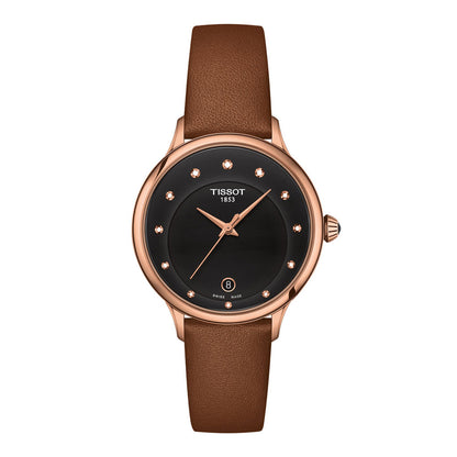 Odaci-T 33MM Diamonds Black-Roséold Leather Brown & Black (Ausstellungsstück)