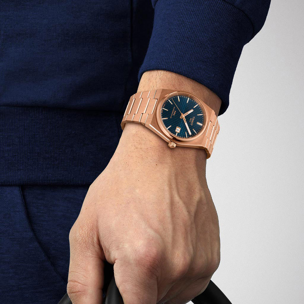 PRX 40MM Powermatic 80 Blue Roségold Steel