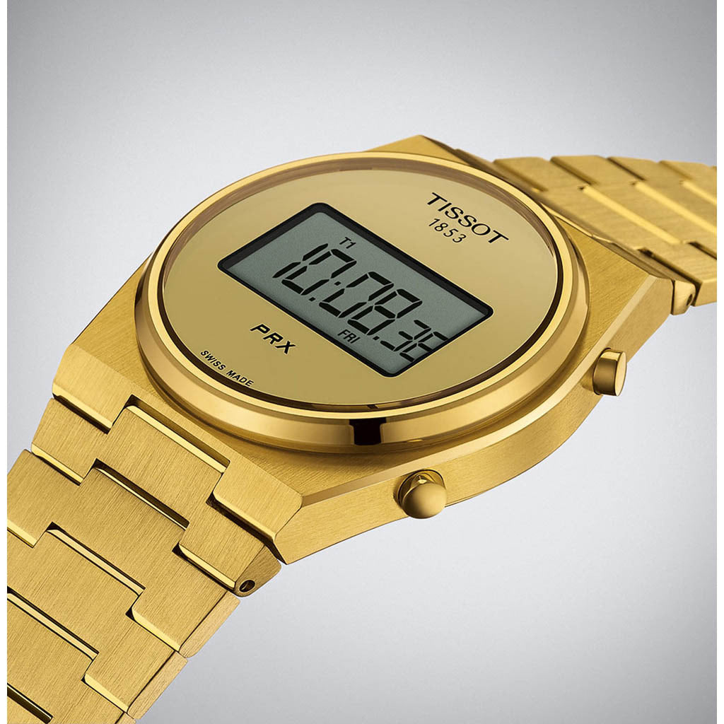 PRX Digital 40MM Gold Stainless Steel