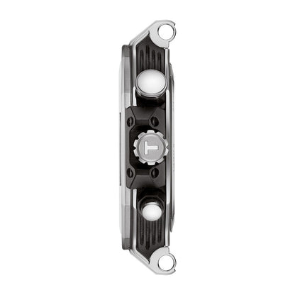 T-Race 45MM Chronograph Silver Rubber Black