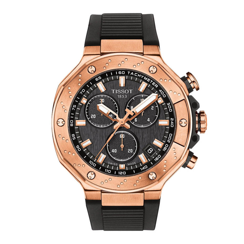 T-Race 45MM Chronograph Black Roségold