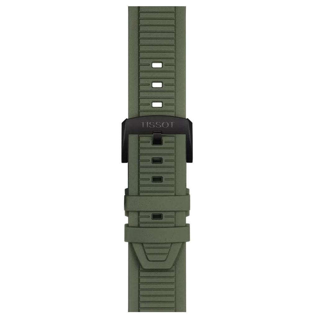 T-Race 45MM Chronograph Green Rubber Black