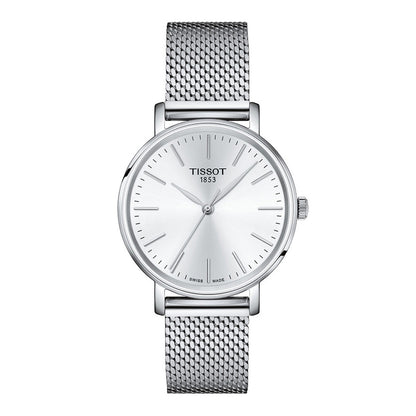 Everytime Lady 34MM Silver Milanaise
