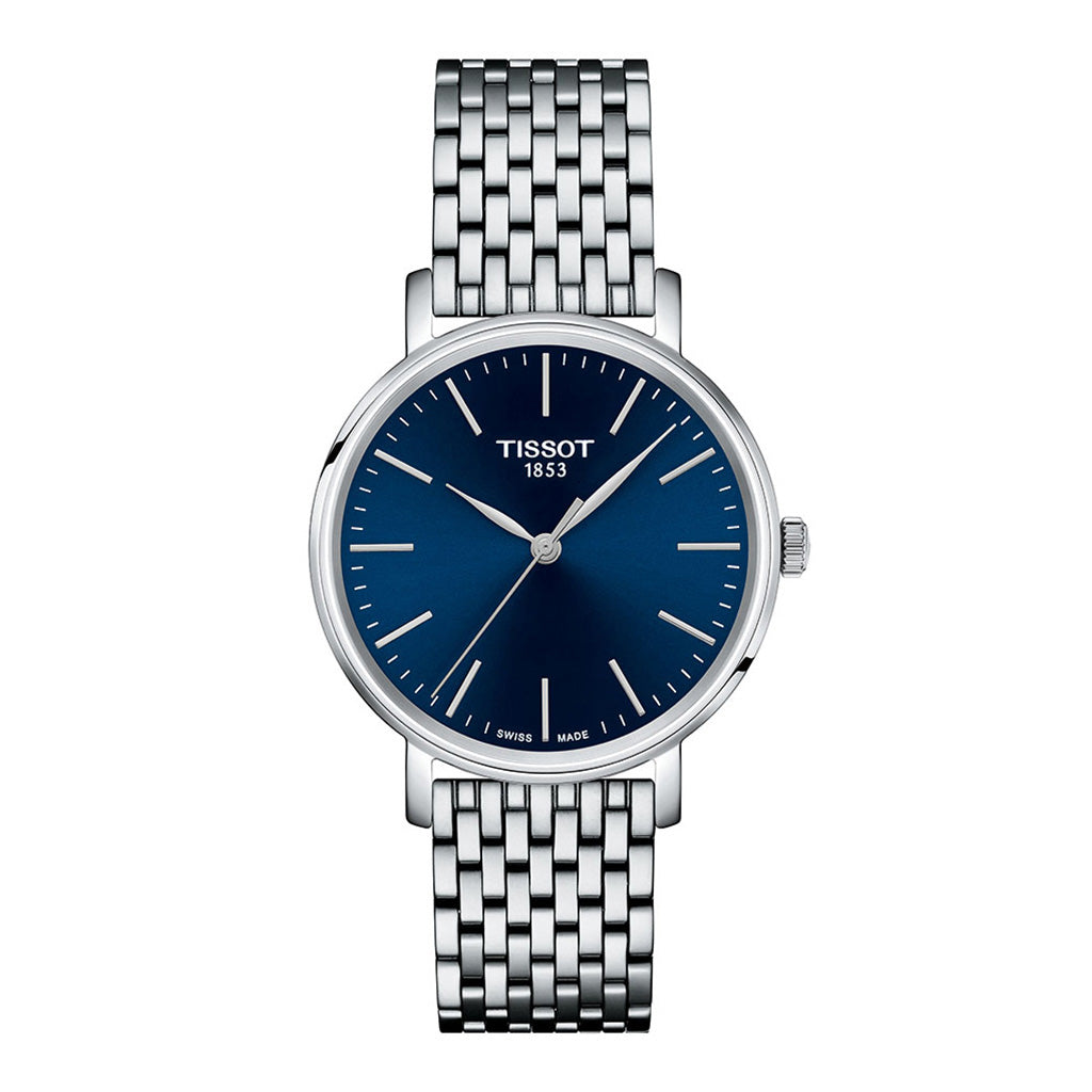 Everytime Lady 34MM Dark Blue Stainless Steel
