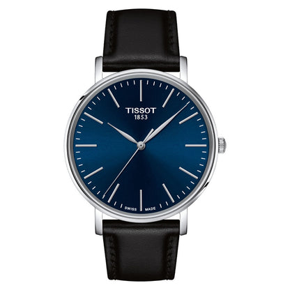 Everytime Gent 40MM Dark Blue Leather