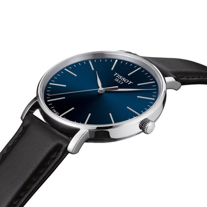 Everytime Gent 40MM Dark Blue Leather