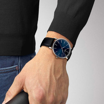 Everytime Gent 40MM Dark Blue Leather