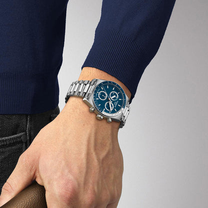 PR 516 40MM Chrono Quarz Blue Metal