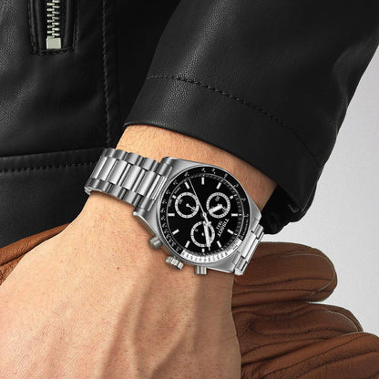 PR 516 40MM Chrono Quarz Black Metal