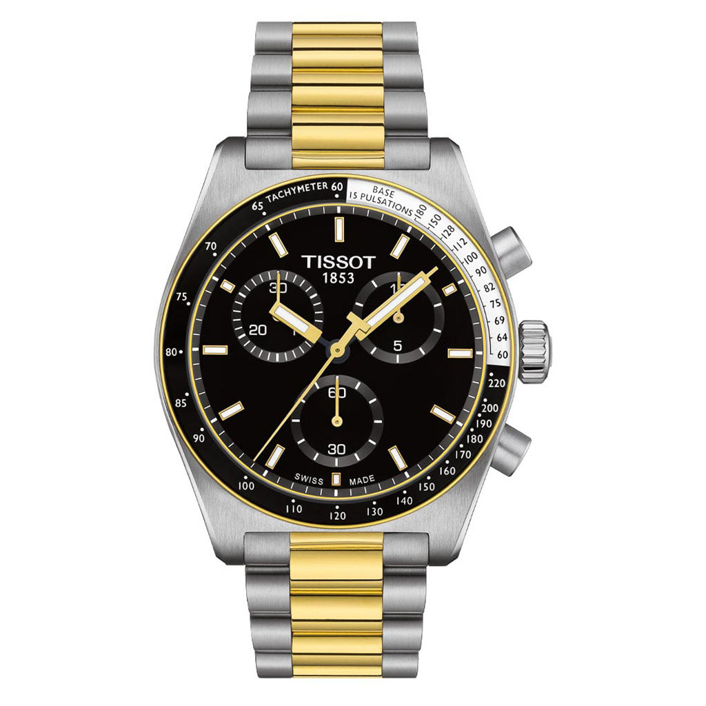 PR 516 40MM Chrono Quarz Bicolor Black Metal