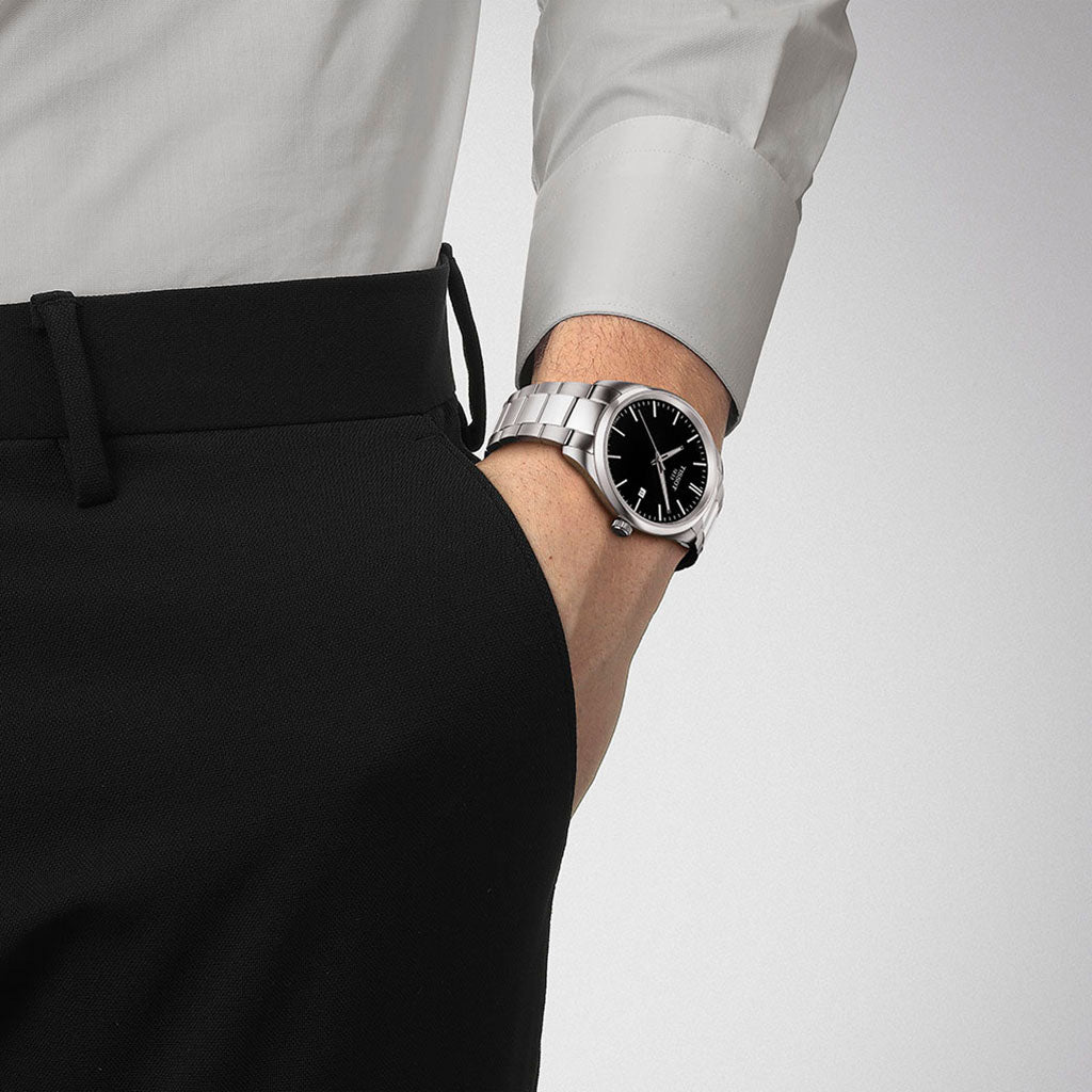 PR 100 40MM Black Metal Silver