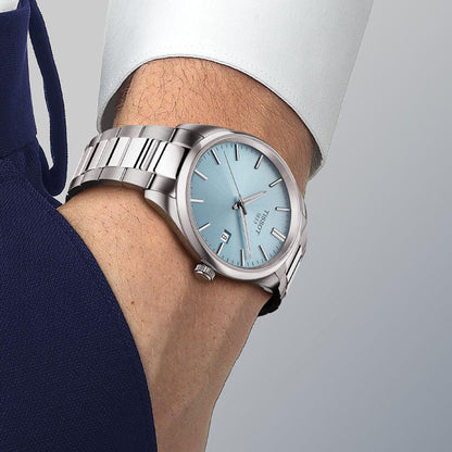 PR 100 40MM Iceblue Metal Silver