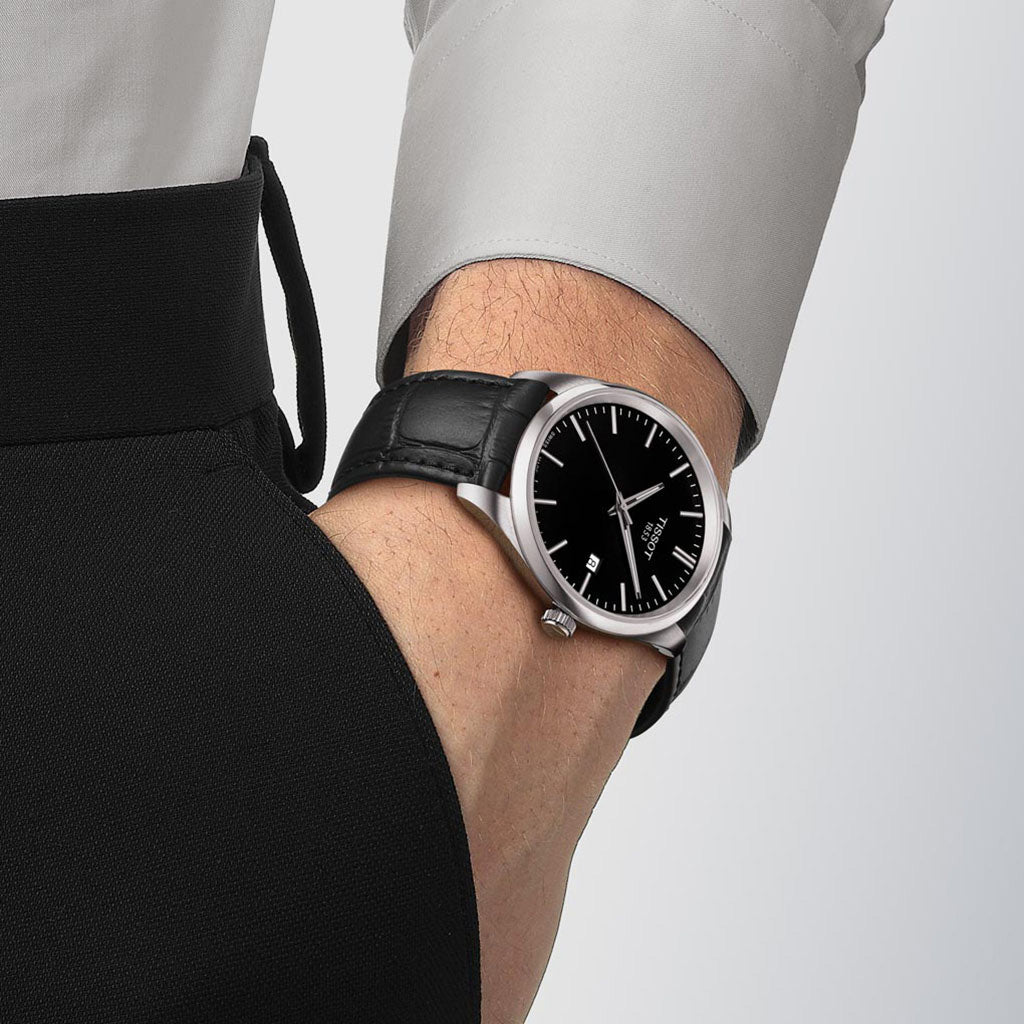 PR 100 40MM Black Leather Black