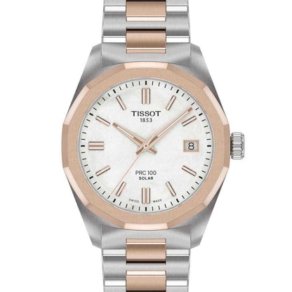 Tissot PRC 100 Solar 34 mm Steel Bicolor T1518222211100