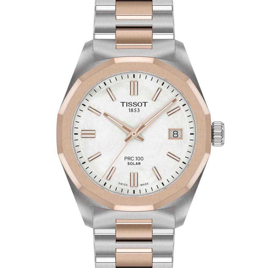Tissot PRC 100 Solar 34 mm Steel Bicolor T1518222211100