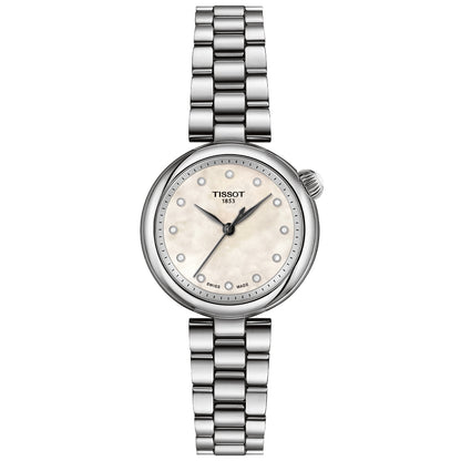 Desir 28MM Perlmutt Diamonds Silber