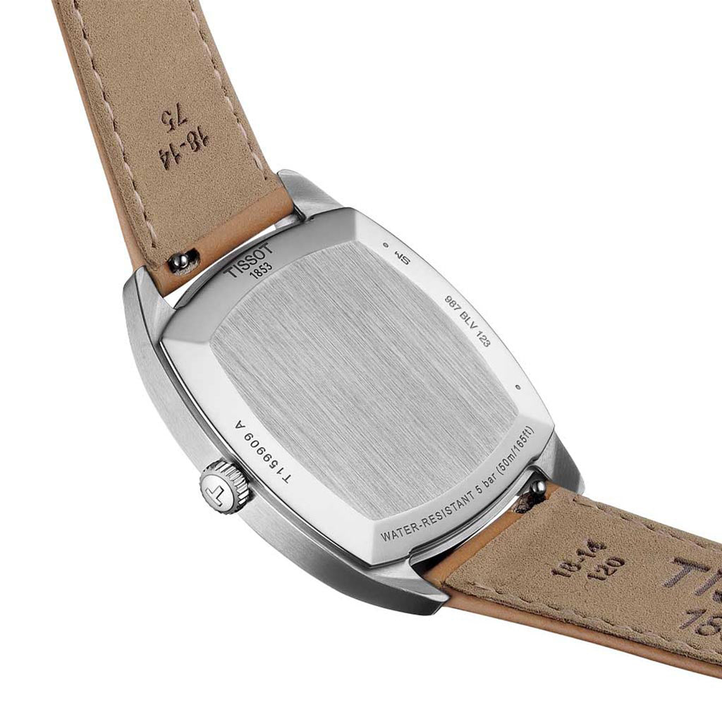 Stylist Lady 32MM Square Silver Leather