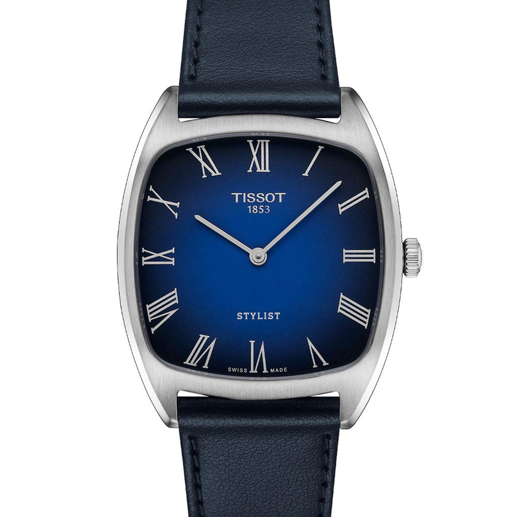 Tissot Stylist Blue Leather T1599091604300