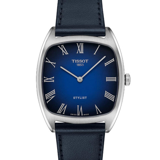 Tissot Stylist Blue Leather T1599091604300