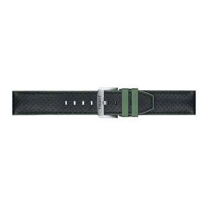 Tissot 22 mm Leather Black/Green T852.046.787