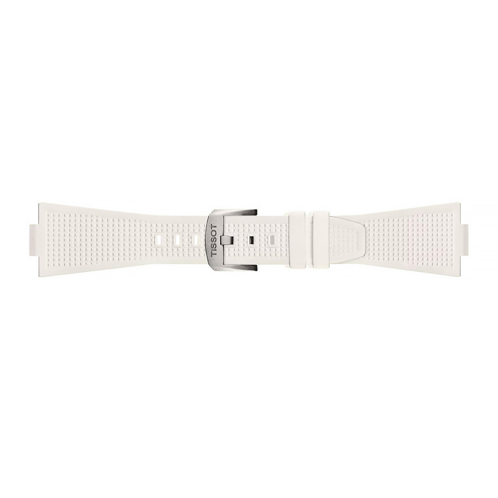 Original Tissot PRX 40MM Kautschukarmband Weiß T852.048.463
