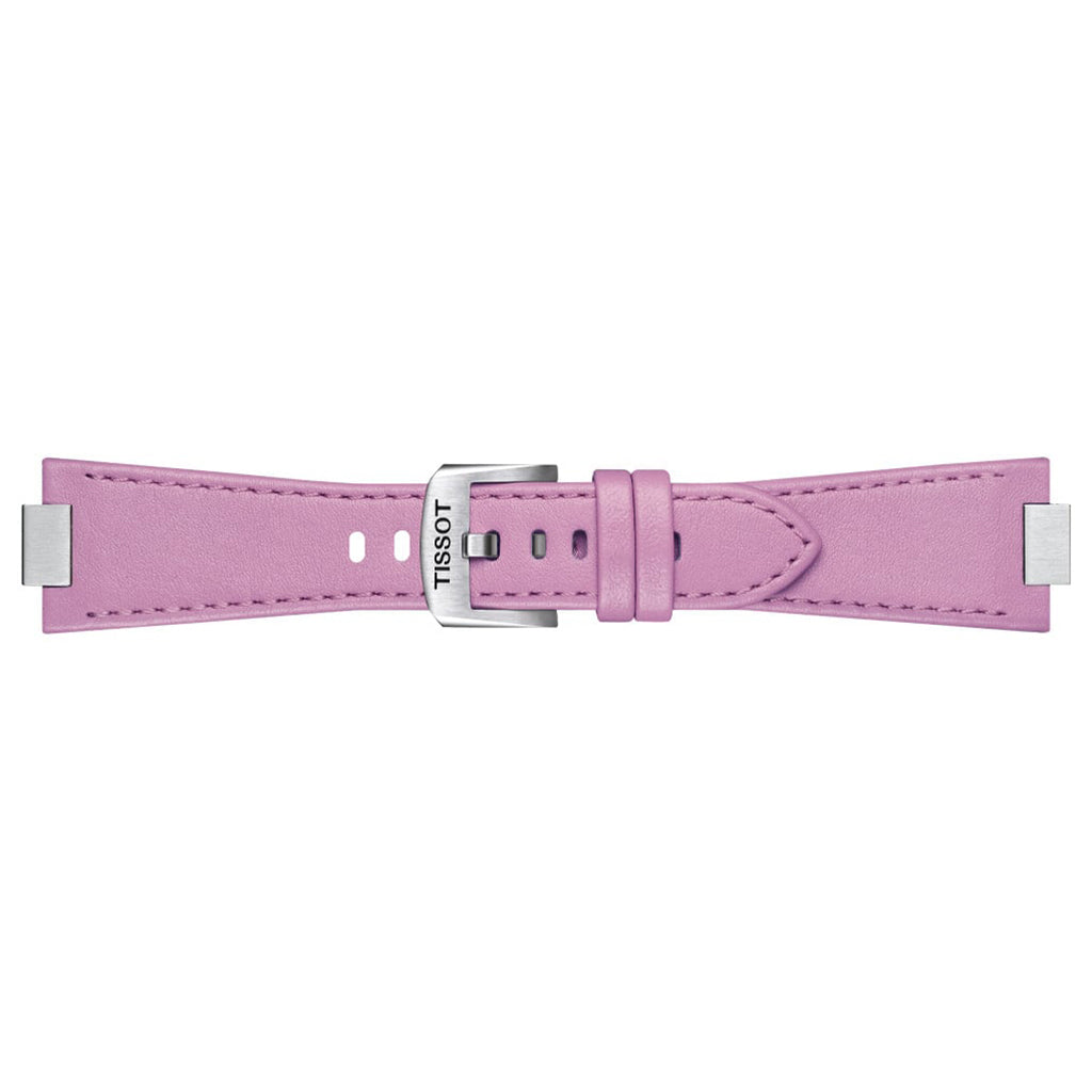 Original Tissot PRX Lederarmband Pink T852049546