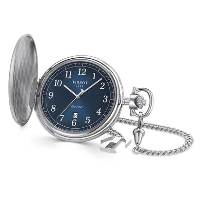 Savonnette 48MM Blue Metal Silver