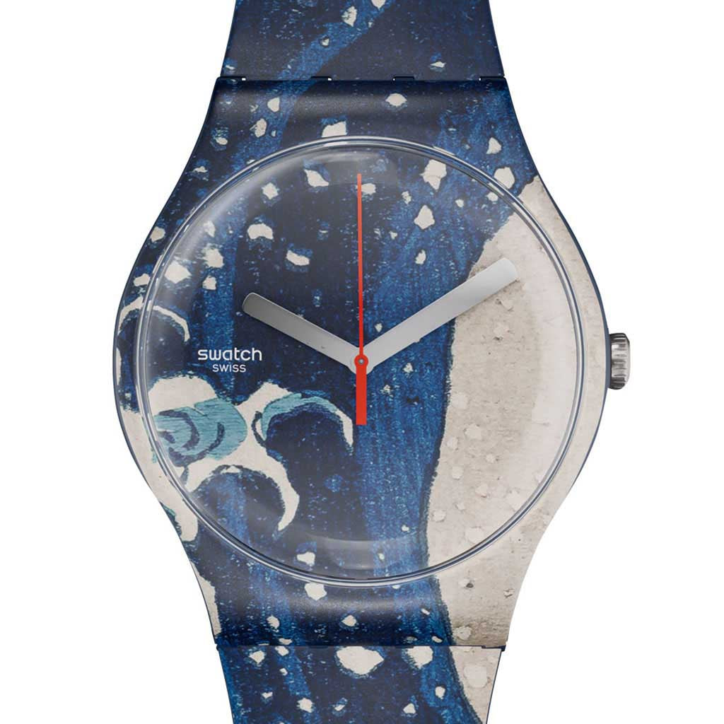 Swatch x Louvre Abu Dhabi New Gent Special The Great Wave By Hokusai & Astrolabe SUOZ351