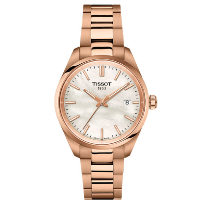 PR 100 34MM Pearls White Metal Roségold