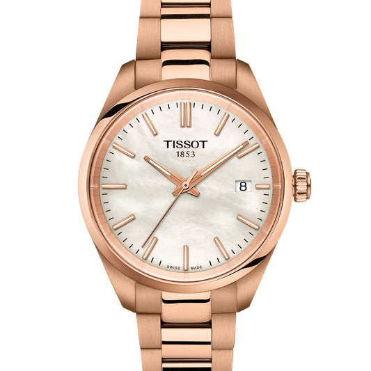 PR 100 34MM Pearls White Metal Roségold