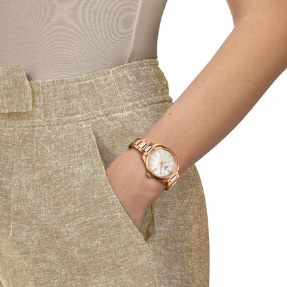 PR 100 34MM Pearls White Metal Roségold