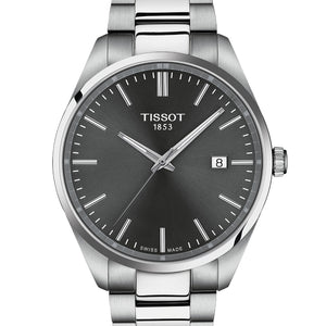 Tissot Classic PR 100 T150.410.11.081.00 Armbanduhr mit silberfarbenem Edelstahlgehäuse und silberfarbenem Edelstahlarmband