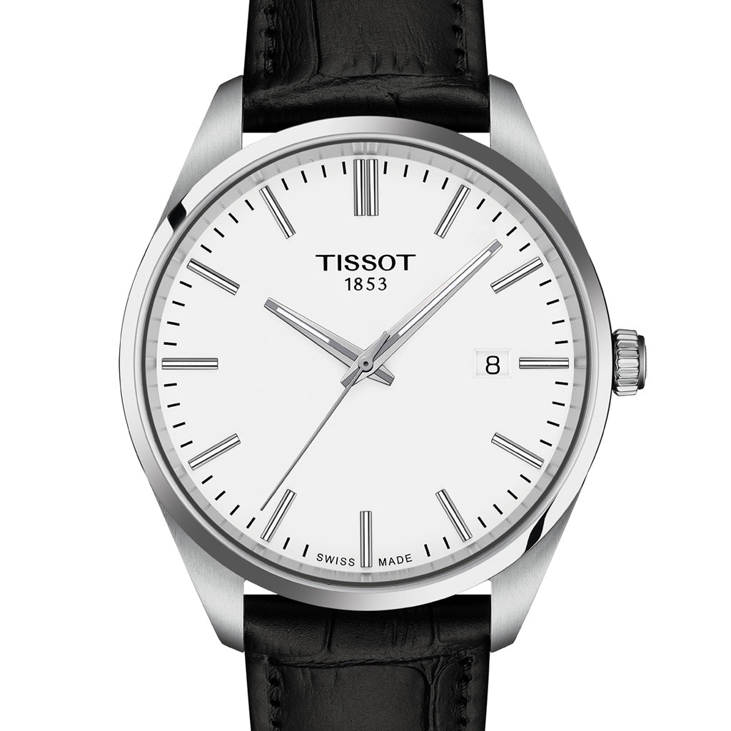 PR 100 40MM White Leather Black