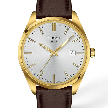 PR 100 40MM Gold Leather Brown