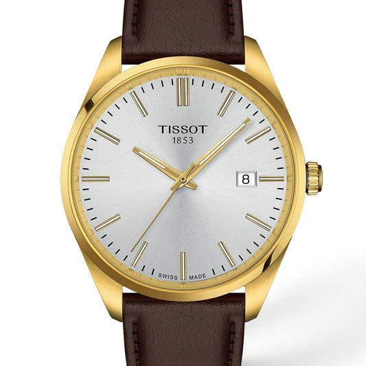 PR 100 40MM Gold Leather Brown