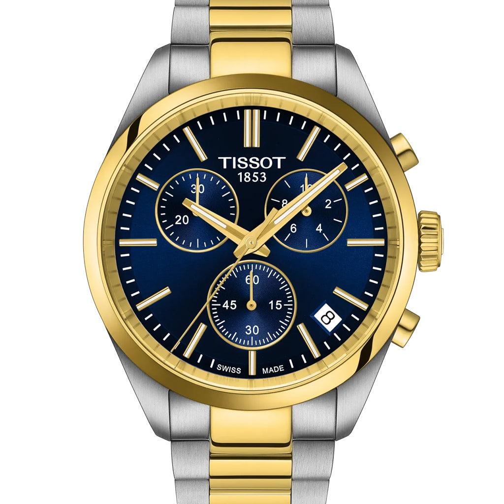 Tissot Classic PR 100 Chronograph Bicolor Blue T1504172204100